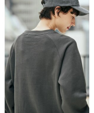 AMERICAN HOLIC ラグランロゴスウェット2 Charcoal Gray