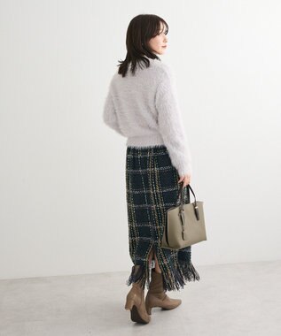 Green Parks ・Ｐｅｔｉｔ　Ｆｌｅｕｒ　シャギーニットカーディガン Light Gray