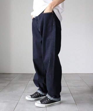 LENO LOOSE TAPERED JEANS 《UNISEX》 ルーズテーパードデニムパンツ INDIGO
