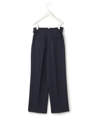 ICB 【2WAY・WEB限定・洗える】シルフィルダブルクロス サスペンダーパンツ ネイビー系