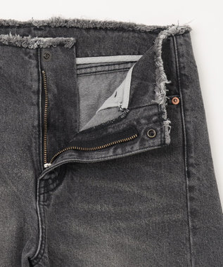 GRACE CONTINENTAL ベルトレスデニムパンツ ブラック