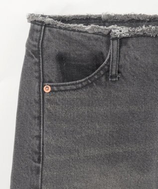 GRACE CONTINENTAL ベルトレスデニムパンツ ブラック