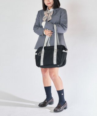 WEGO 【SCHOOL ITEM】ハイゲージスクールカーディガン 杢グレー