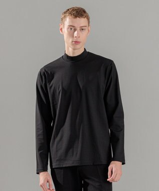 JOSEPH HOMME コンパクトストレッチジャージー    モックネックカットソー ブラック系