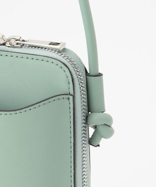 LA BAGAGERIE 【MONICA】サイドノットスクエアポシェット グリーン