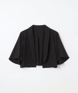 GRACE CONTINENTAL ケープスリーブシアージャケット ブラック