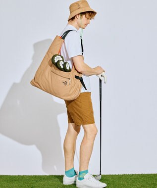 PW CIRCULUS 【MEN】メッシュカーゴショーツ ゴルフ ベージュ系