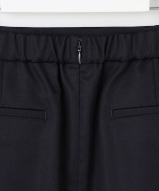 J.PRESS LADIES L 【洗える】シャンブレーサテン ナロー スカート ネイビー系