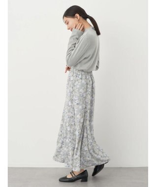 earth music&ecology ラメテレコハイネックプルオーバー Gray