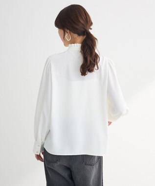 Green Parks ・ＥＬＥＮＣＡＲＥ　ＤＵＥ　ピンタックブラウス Off White