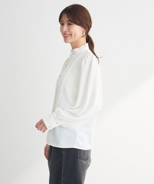 Green Parks ・ＥＬＥＮＣＡＲＥ　ＤＵＥ　ピンタックブラウス Off White