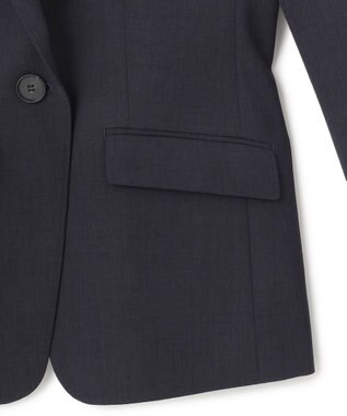 ICB 【接触冷感・防シワ・速乾・洗える】レーヨンライクトロ テーラードジャケット ネイビー系