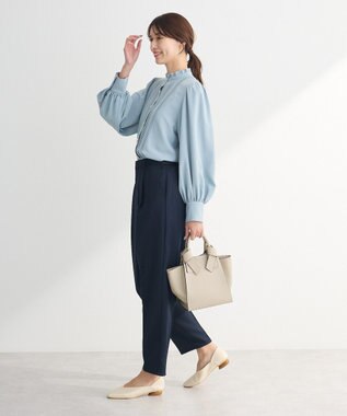 Green Parks ・ＥＬＥＮＣＡＲＥ　ＤＵＥ　ピンタックブラウス Mint