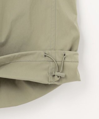 ANY 【洗濯機可/ウエストゴム】パラシュートパンツ カーキ