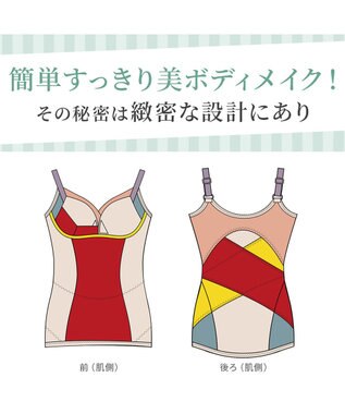 BRADELIS New York 【カヤビューティーラボ】はくだけ簡単!スタイルメイクブラキャミ24  補正 シェイパー スモーキーブルー