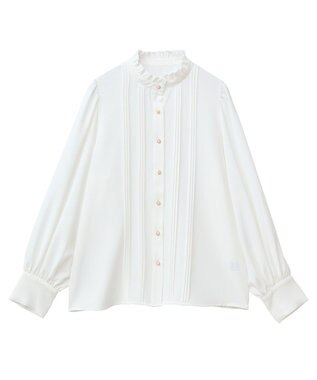 Green Parks ・ＥＬＥＮＣＡＲＥ　ＤＵＥ　ピンタックブラウス Off White