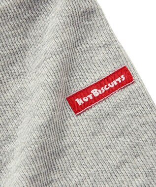 MIKI HOUSE HOT BISCUITS 【70-120cm】 接結天竺 重ね着風長袖Ｔシャツ グレー