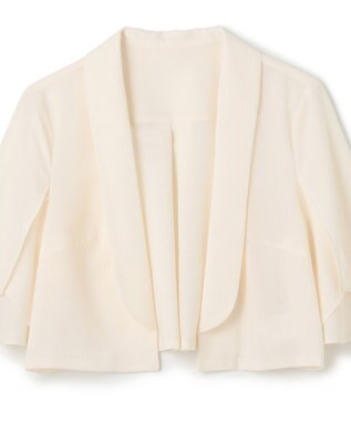 GRACE CONTINENTAL ケープスリーブシアージャケット キナリ