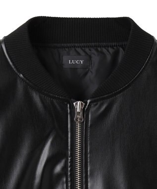 WEGO 【ユニセックス着用ITEM】エコレザーMA－1 ブラック