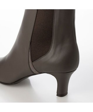 Riz raffinee <Riz raffinee>ポインテッドトゥサイドゴアショートブーツ グレー