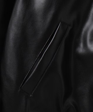 WEGO 【ユニセックス着用ITEM】エコレザーMA－1 ブラック