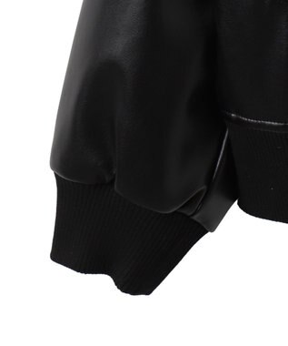 WEGO 【ユニセックス着用ITEM】エコレザーMA－1 ブラック