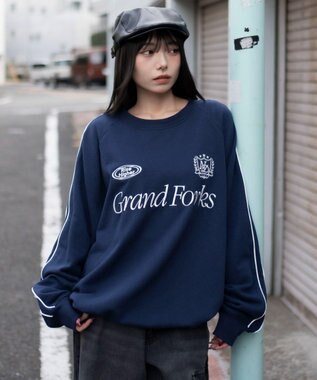 WEGO 【ユニセックス着用ITEM】ショートドロストラインプルオーバー ネイビー