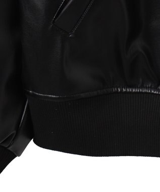 WEGO 【ユニセックス着用ITEM】エコレザーMA－1 ブラック