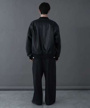 WEGO 【ユニセックス着用ITEM】エコレザーMA－1 ブラック