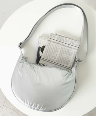 WEGO カラーハーフムーンショルダー シルバー