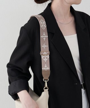 russet アレンジショルダーベルト［Monogram］(CE-1099) Beige（ゴールド金具）