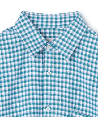 UNFILO MENS 【男女兼用】クリーンチェック ネルシャツ ブルーチェック