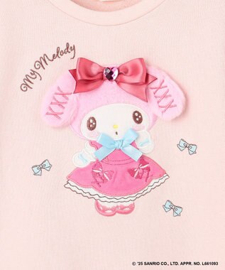 ANY KIDS 【マイメロディ＆クロミ×ANY KIDS】アップリケ トレーナー ピンク×マイメロディ