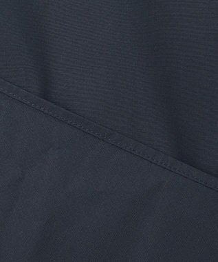 #Newans 【セレモニーにも】オープンカラーペプラムブラウス ネイビー