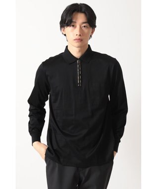 DAKS チェックプラケット ジップアップポロ