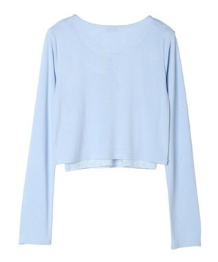 earth music&ecology ＳＥＴ２点カーディガン＋フラワーキャミ Sax