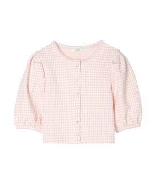 earth music&ecology カットジャガードカーディガン Pink