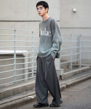 WEGO 【ユニセックス着用ITEM/MLサイズ展開】ファジーグラデーションプルオーバー グレー