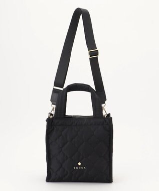 TOCCA 【撥水】CHECKER CLOVER QUILTMINIBAG キルトミニバッグ ブラック系