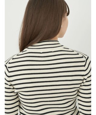 earth music&ecology やわらかタッチハイネックリブプルオーバー Off White