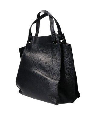 INTER-CHAUSSURES 【RIPANI】レザーハンドバッグ ブラック