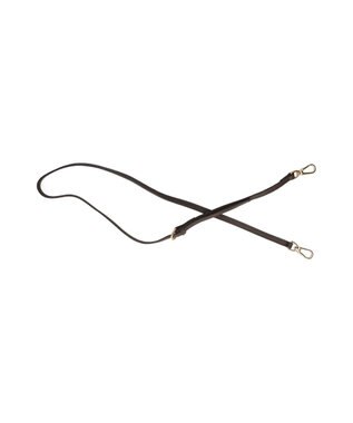 INTER-CHAUSSURES 【CHRISTIAN VILLA】レザーミディアムハンドバッグ ダークブラウン