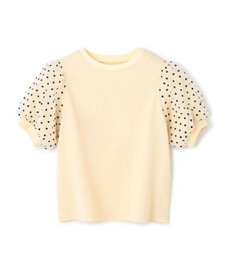 UNFILO 【110-150cm】アソート コンビTシャツ イエロー[袖チュール]