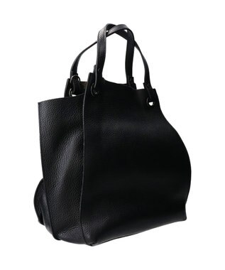 INTER-CHAUSSURES 【RIPANI】レザーハンドバッグ ブラック