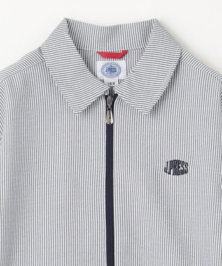 J.PRESS KIDS 【140-170cm】ステンカラー  ライトアウター ネイビーストライプ系