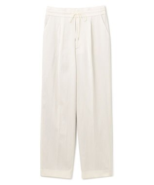 uncrave 【洗える】サテン ドロストパンツ（uncrave STANDARD） オフ