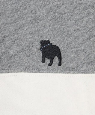 J.PRESS KIDS 【140-170cm】ブル刺繍 ブロッキングトレーナー ライトグレー系2
