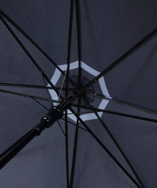 MOONBAT 【日本製/ジャンプ傘】POLO RALPH LAUREN（ポロ ラルフローレン） 長傘 ボーダー ネイビーブルー