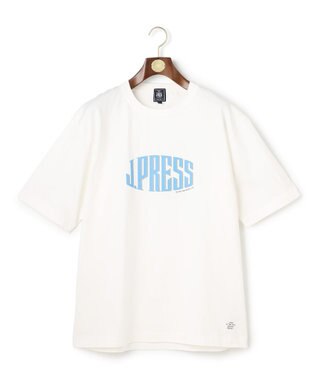 J.PRESS MEN 【J.PRESS ORIGINALS】【UNISEX】Cotton Jersey J.PRESS Logo T-Shirt ホワイト系