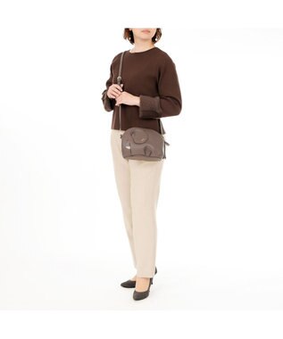 IBIZA アニマーダ　牛革　ショルダーバッグ（ゾウ） ダークオーク